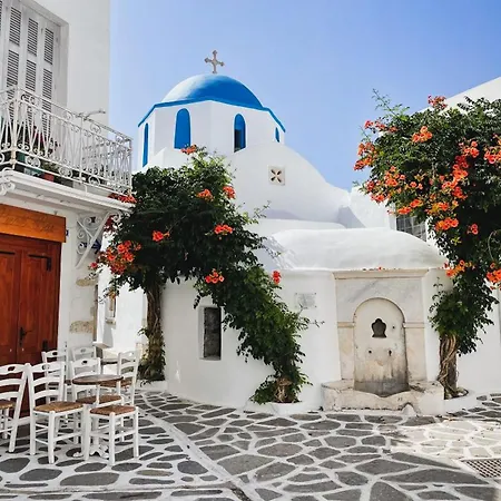 Naxos Center Superior Quadruple Balcony 200m From St, George Views Villa *