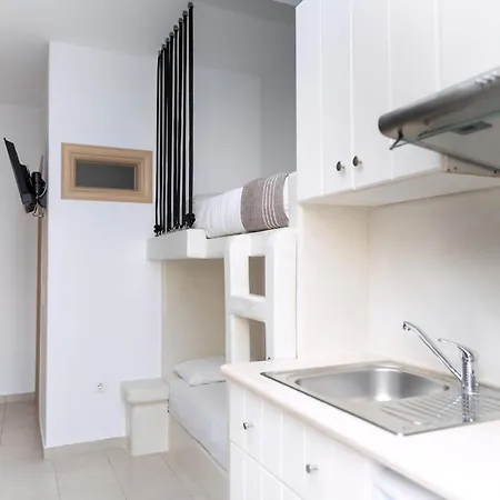 Villa Naxos Center Superior Quadruple Balcony 200m From St, George Views *